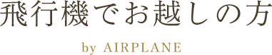 飛行機でお越しの方